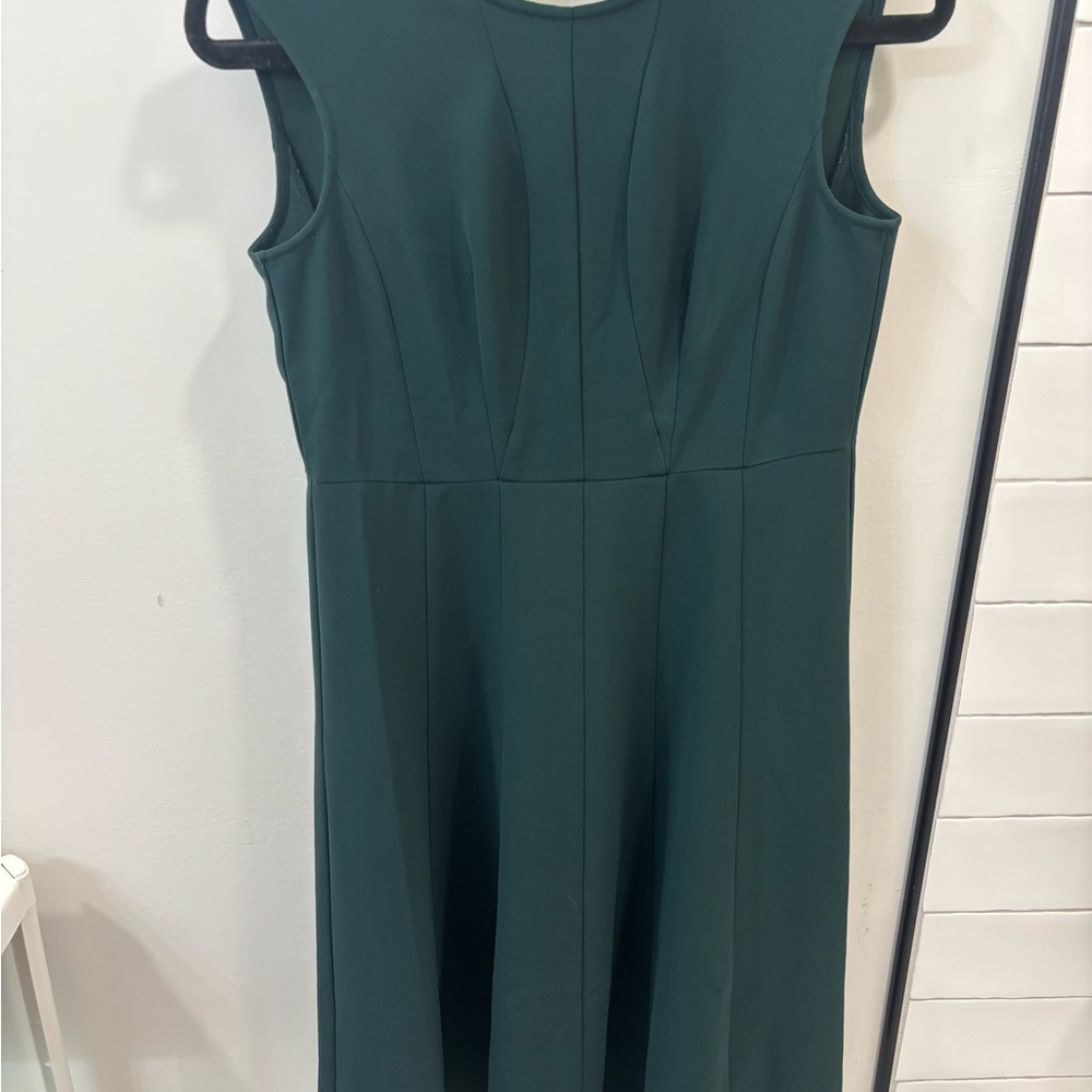 Ann Taylor Forest Green Midi Dress